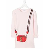 The Marc Jacobs Kids Vestido de tricô com estampa de bolsa - Rosa