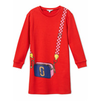 The Marc Jacobs Kids Vestido Trompe L'Oeil Snapshot - Vermelho