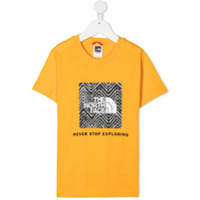 The North Face Kids Camiseta com estampa de logo - Amarelo