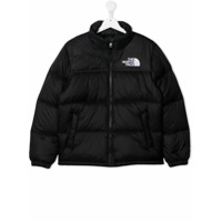 The North Face Kids Jaqueta matelassê com gola alta - Preto