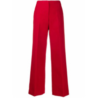 Theory Calça de alfaiataria pantalona - Vermelho
