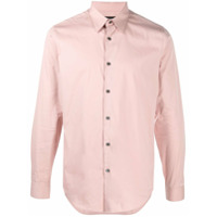 Theory Camisa Sylvain com acabamento engomado - Rosa