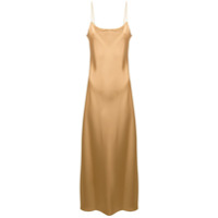 Theory Slip dress com estampa metálica - Dourado