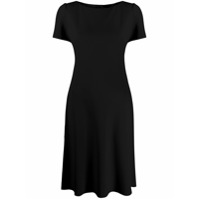 Theory Vestido midi com mangas curtas - Preto