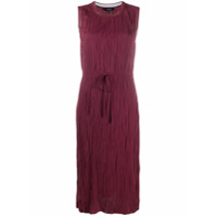 Theory Vestido sem mangas com cordão de ajuste - Vermelho