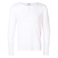 Thom Browne Blusa com mesh e ilhoses - Branco