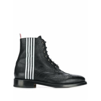 Thom Browne Bota com acabamento contrastante - 001 BLACK