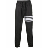 Thom Browne Calça esportiva com detalhe de 4 listras - Preto