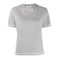 Thom Browne Camiseta com fenda lateral - Cinza