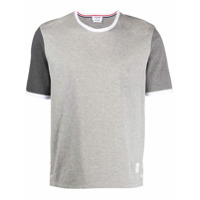 Thom Browne Camiseta mangas curtas de algodão - Cinza