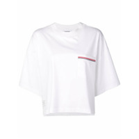 Thom Browne Camiseta oversized com bolso - Branco