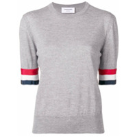 Thom Browne Camiseta RWB de lã merino - Cinza
