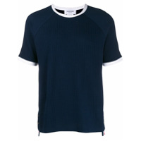 Thom Browne Camiseta Seersucker de tricô - Azul