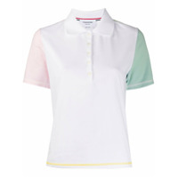 Thom Browne contrasting sleeves polo shirt - Branco