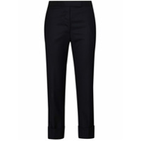 Thom Browne cropped slim leg trousers - Preto