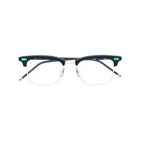 Thom Browne Eyewear Armação de óculos quadrada - Preto