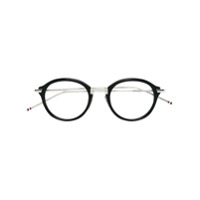 Thom Browne Eyewear Armação de óculos redonda - Azul