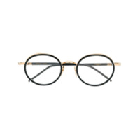 Thom Browne Eyewear Armação de óculos redonda - Preto
