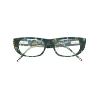 Thom Browne Eyewear Armação de óculos retangular - Verde