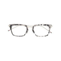 Thom Browne Eyewear Armação de óculos tartaruga - Prateado