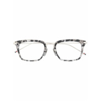 Thom Browne Eyewear Armação de óculos Wayfarer gatinho - Prateado