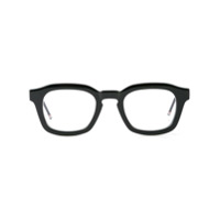 Thom Browne Eyewear chunky square frame glasses - Preto