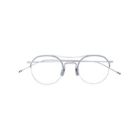 Thom Browne Eyewear Óculos de grau redondo - Metálico
