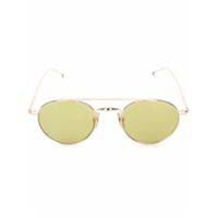 Thom Browne Eyewear Óculos de sol armação redonda - Verde