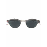 Thom Browne Eyewear Óculos de sol arredondado - Metálico