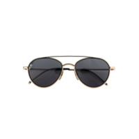 Thom Browne Eyewear Óculos de sol aviador - A-T-GLD-BLK