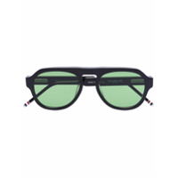 Thom Browne Eyewear Óculos de sol aviador - BLACK