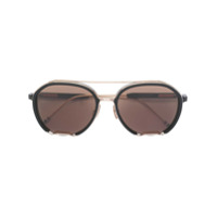 Thom Browne Eyewear Óculos de sol aviador - Preto