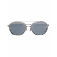 Thom Browne Eyewear Óculos de sol oval - Cinza