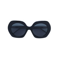 Thom Browne Eyewear Óculos de sol oversized - Preto