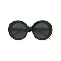 Thom Browne Eyewear Óculos de sol oversized - Preto