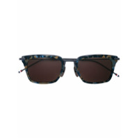Thom Browne Eyewear Óculos de sol quadrado com estampa abstrata - Azul