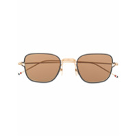 Thom Browne Eyewear Óculos de sol quadrado - Dourado