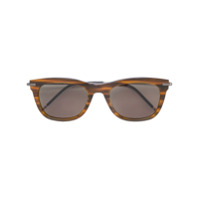 Thom Browne Eyewear Óculos de sol quadrado - Marrom