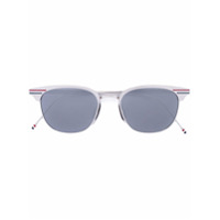 Thom Browne Eyewear Óculos de sol quadrado - Metálico