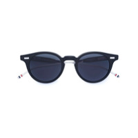 Thom Browne Eyewear Óculos de sol redondo dobrável - Cinza
