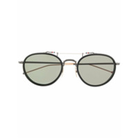 Thom Browne Eyewear Óculos de sol redondo Pantos - Preto