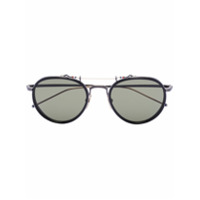 Thom Browne Eyewear Óculos de sol redondo - Preto