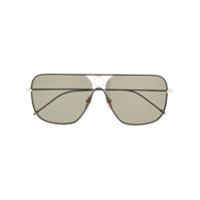 Thom Browne Eyewear Óculos de sol retangular - Preto