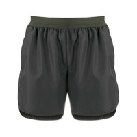 Thom Browne Short de corrida com detalhe de 4 listras - Cinza