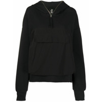 Thom Krom Moletom com capuz e bolso no busto - Preto