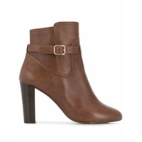 Tila March Ankle boot com fivela lateral - Marrom