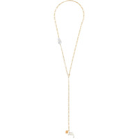 Timeless Pearly pearl pendant necklace - Dourado