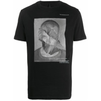 Tobias Birk Nielsen Camiseta com estampa de face - Preto