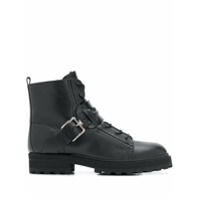 Tod's Ankle boot com cadarço e fivela - Preto