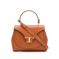 Tod's Bolsa tote monogramada pequena - Marrom